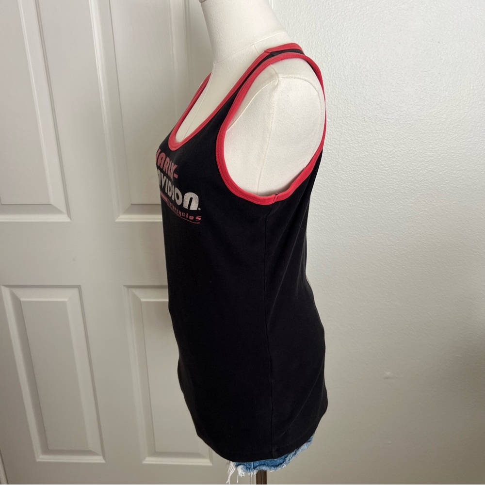 Harley-Davidson Vintage y2k Black and Red Tank Top - Picture 5 of 6
